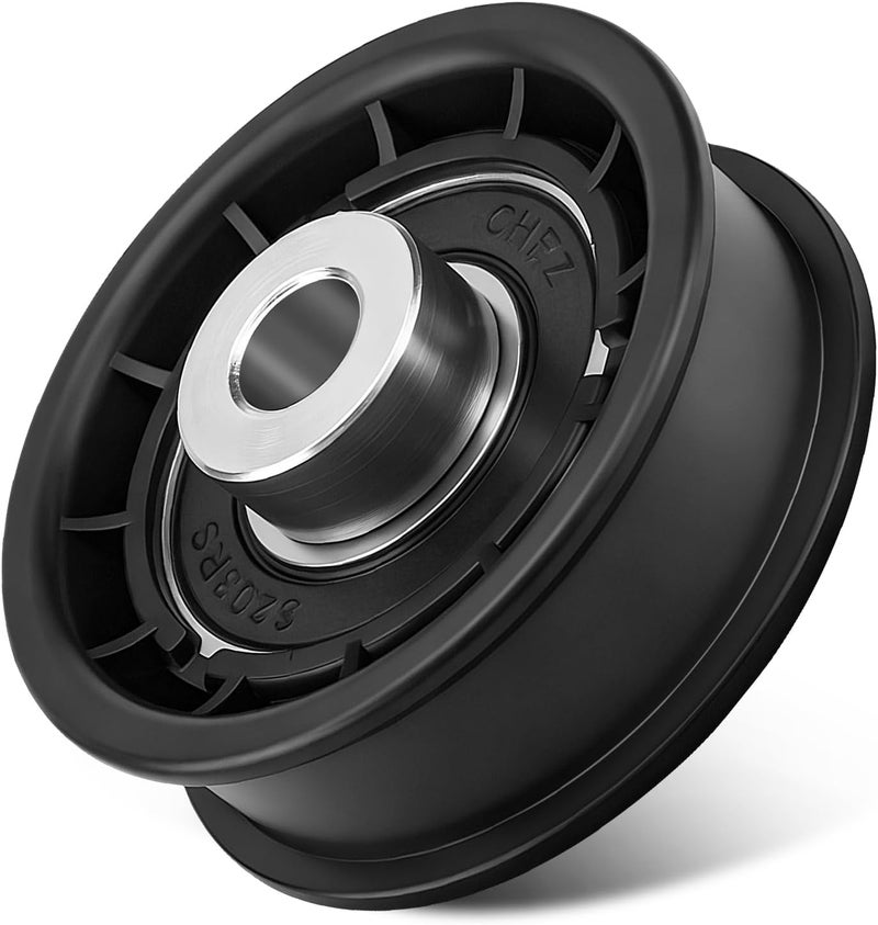 KitchenKipper 604491 Flat Idler Pulley 3/8" x 2" Compatible with Hustler Raptor Big Dog ALPHA604491, 935916, 937755, 938142, 938134, 935858, 938621 - Image 1